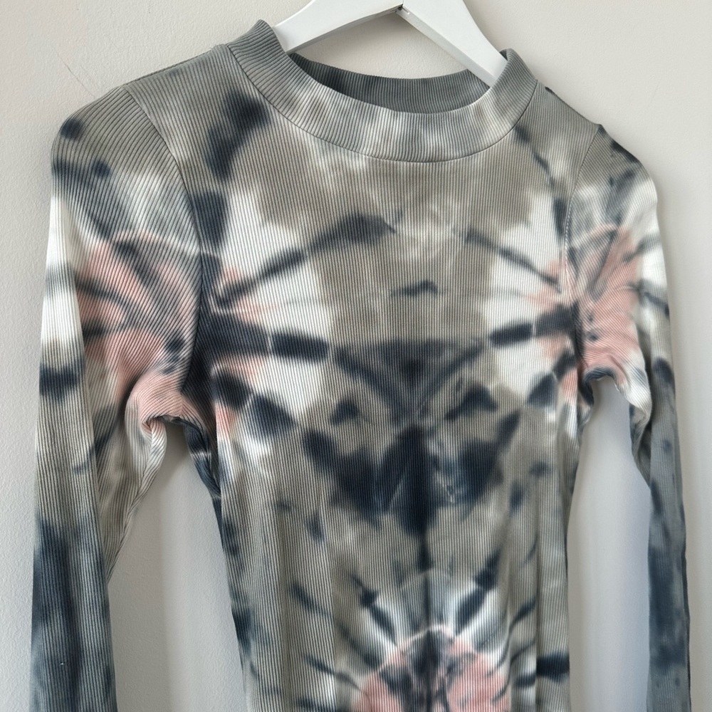 Women’s Tie Dye Blue Pink Bodycon Midi Dress YFB Dax Dress Seagrass Venus Midi - Picture 5 of 11